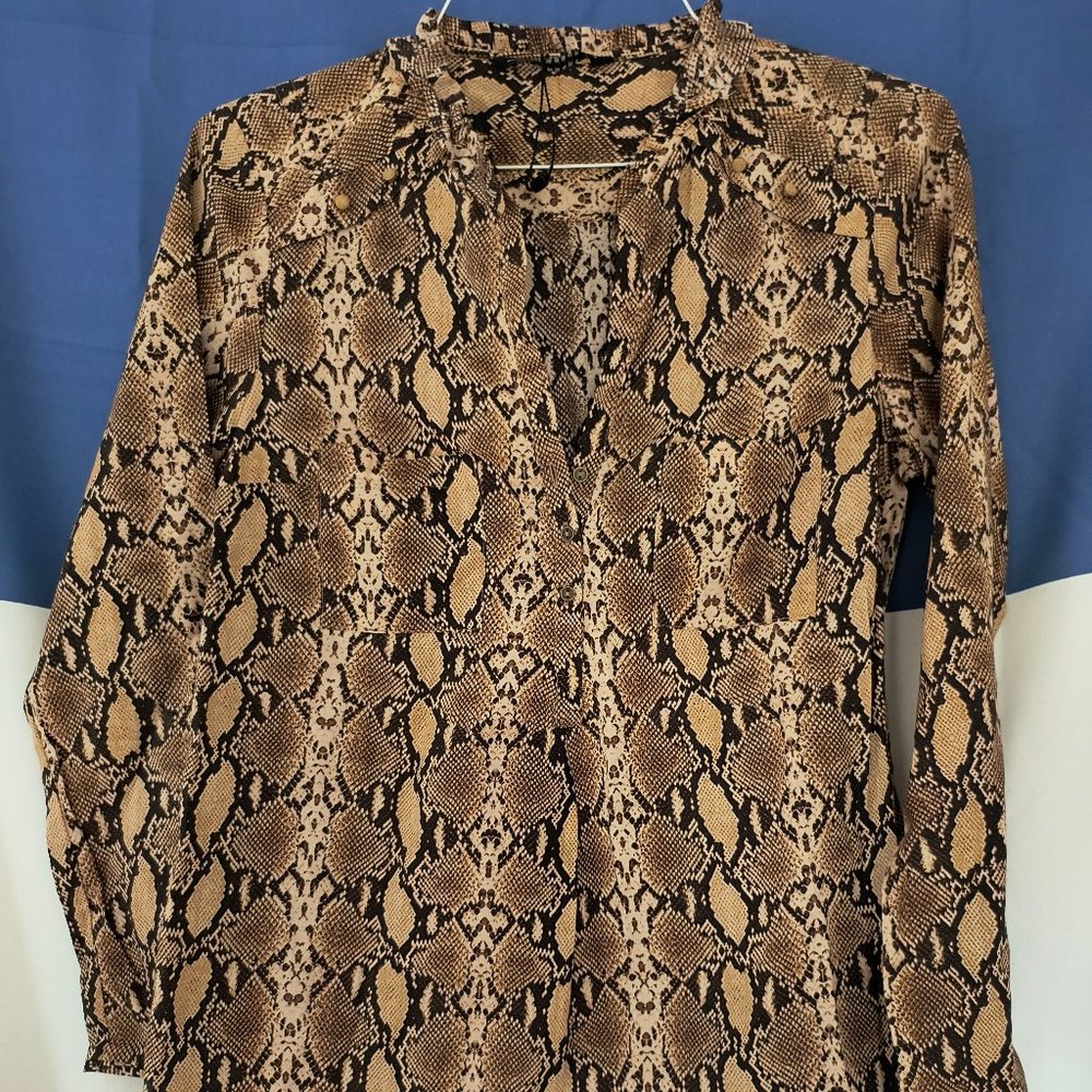 Zara print blouse